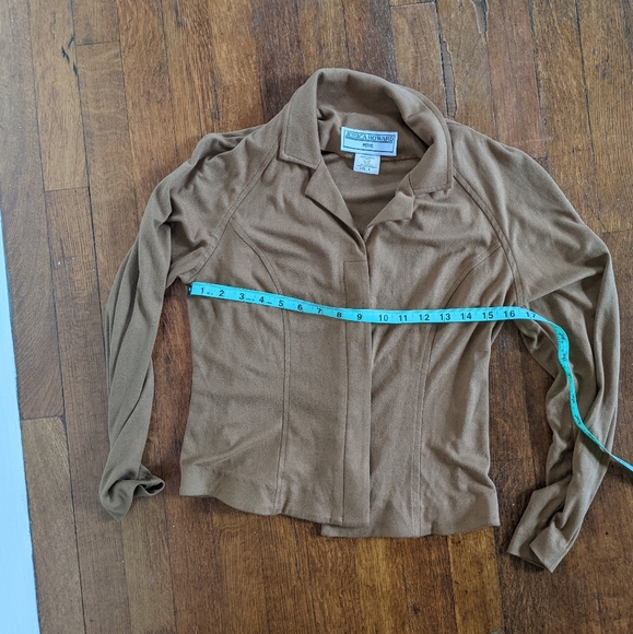 Vintage Faux Suede blouse/top - Picture 3 of 3